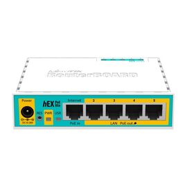  Роутер MikroTik hEX PoE lite (RB750UPR2) белый 
