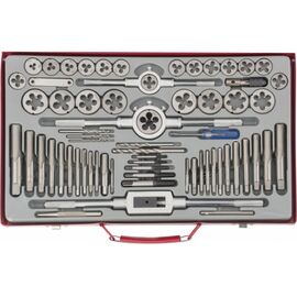  Набор метчиков и плашек MATRIX 773065 М2-М20, 65 шт., метал. кейс 