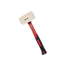  Киянка резиновая белая резина, фибергласовая рукоятка MATRIX 11197 385 мм 