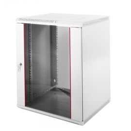  Шкаф телекоммуникационный настенный разборный 12U (600х350) дверь стекло, (ШРН-Э-12.350) 