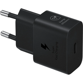  СЗУ Samsung 25W PD USB-C Adapter 2 Pin (EP-T2510NBE-2PIN) Black 