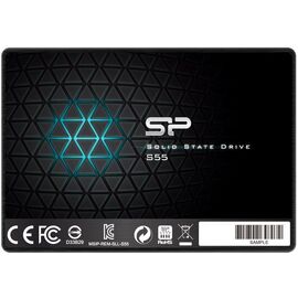  SSD 2.5" 120GB SATA3 Silicon Power Slim S55, box (SP120GBSS3S55S25) (7 mm, TLC, Phison PS3108-S8, R/W: up to 550/500MB/s) 