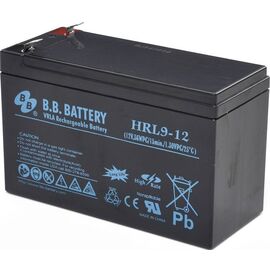  АКБ 12В 9,0Ач BB Baterry HR 9-12, 2,75 kg, 151x65x94 mm 