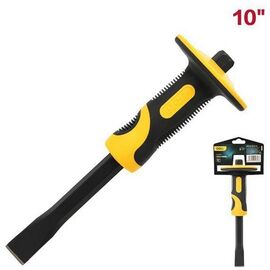  Зубило плоское с протектором Deli DL6310 19х16х305мм, двухкомпонентная рукоять 