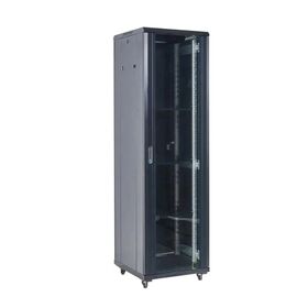  Шкаф серверный Rexant 04-4288-212 напольный 42U 800x800мм пер.дв.стекл металл 2 бок.пан. направл.под винты 800кг черный 116кг 230град. 2054мм IP20 с 