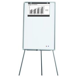  Флипчарт Deli E7885 магнитно-маркерная лак 60x90см на треноге белый 