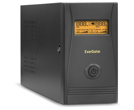  ИБП ExeGate EP285479RUS Power Smart ULB-850.LCD.AVR.EURO.RJ (850VA/480W, LCD, AVR, 2 евророзетки, RJ45/11, Black) 