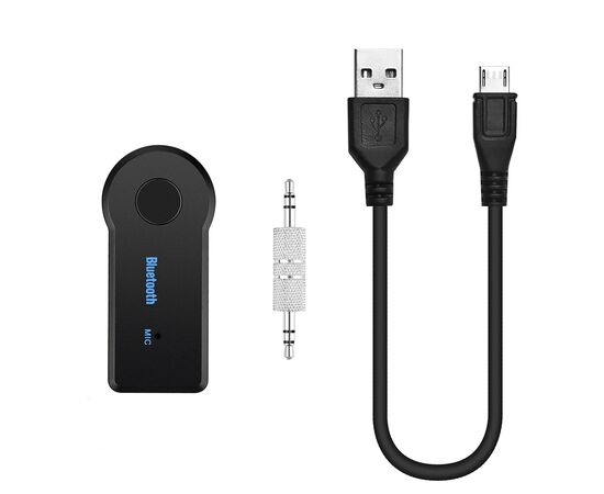 Bluetooth адаптер - BR-01 (BT350)  mini jack 3,5 мм, micro USB (Micro USB/USB) (black) (117523) 