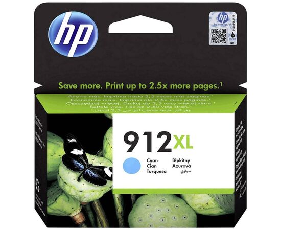  Картридж струйный HP 912 3YL81AE голубой (825стр.) для HP OfficeJet 801x/802x 