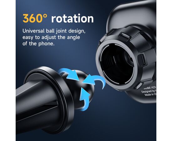  Автомобильный держатель HOCO H29 Brilliant magnetic car holder(air outlet) (черный) 