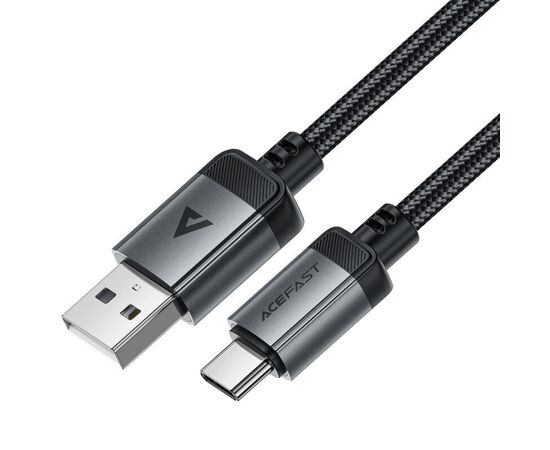  Кабель ACEFAST C20-04 USB-A to USB-C aluminum alloy charging data cable - Black 